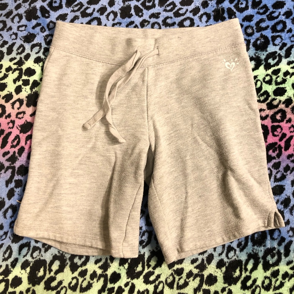 Justice knit Bermuda shorts in gray